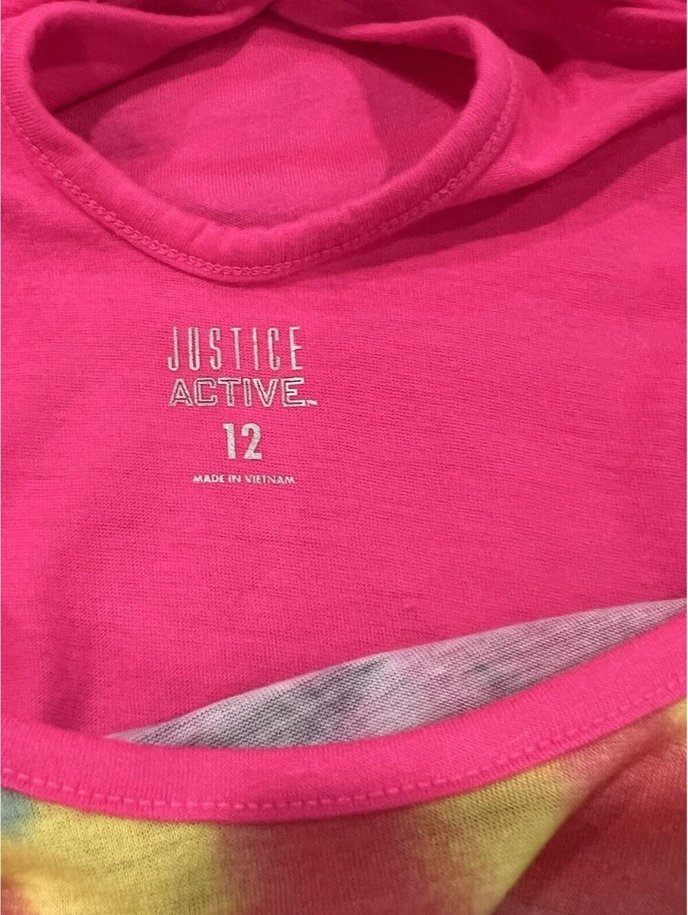 Justice Active Girls Est 2004 Tie-Dye Tank Top Size 12